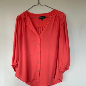 Karen Kane orange Blouse medium